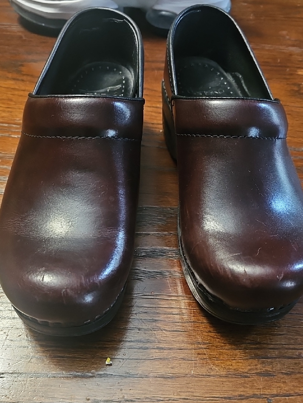 Dansko Brown MahoganySlip-On Leather Clogs Like New 8.5